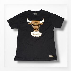 Mitchell & Ness WINDY CITY Black T-Shirt